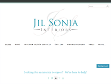 Tablet Screenshot of jilsoniainteriors.com